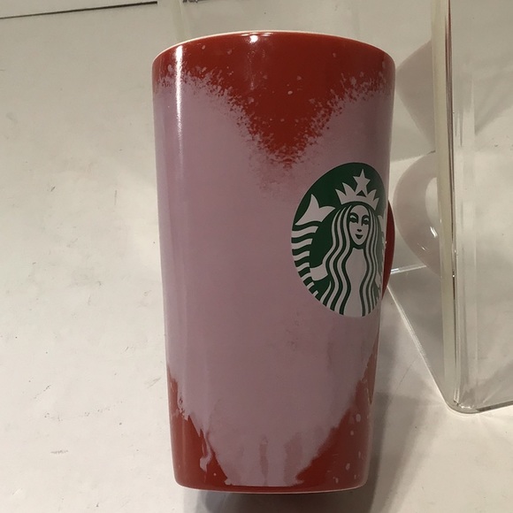 Pink heart Starbucks cup 16 oz RARE - Picture 6 of 9